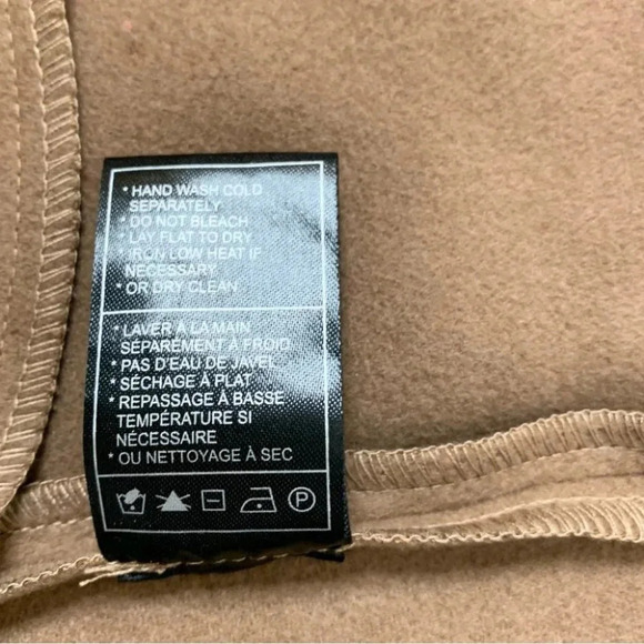 Revolve BB DAKOTA Felt Cute Might Cozy Wrap Coat Jacket Steve Madden Tan Camel - Picture 13 of 15